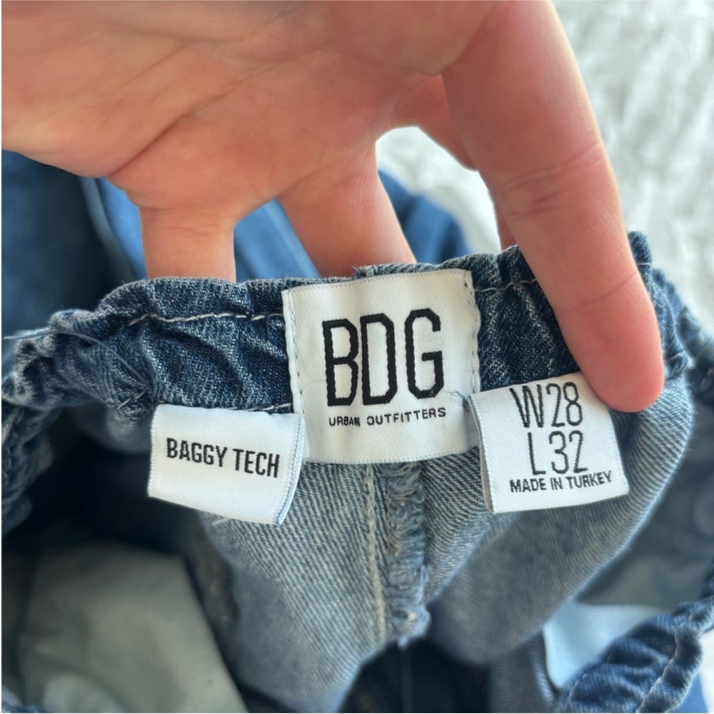 BDG Light Wash Baggy Tech Denim Pants - Picture 4 of 4
